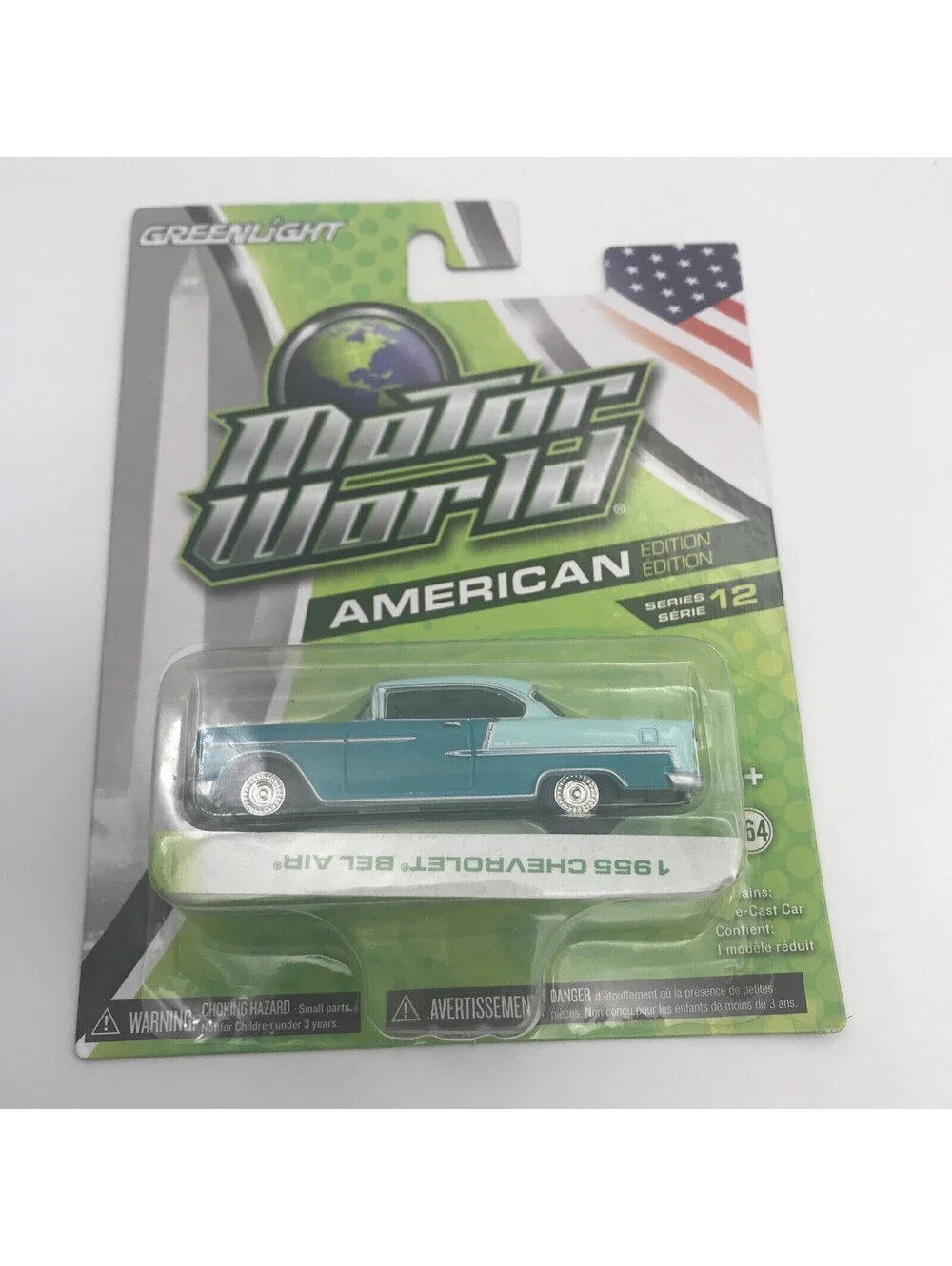 Greenlight Motor World American Edition 1955 Chevrolet Bel Air S12 Chevy ERROR